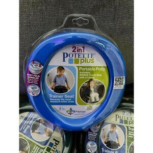 Kalencom Potette Plus 2-in-1 Travel Potty and Trainer Seat - Blue